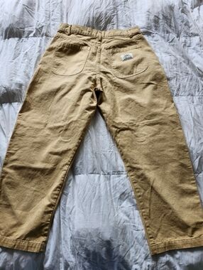 RARE Bricks & Wood Made In LA "Park Pants" Unisex Khaki Work Chinos